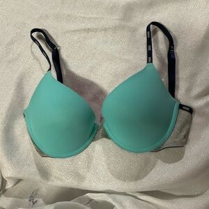 PINK Victoria's Secret’s Wear Everywhere Push-Up Teal and Navy Bra
